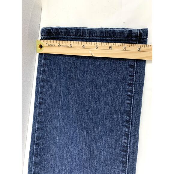 Lee Perfect Fit Jeans‎ Womens 16 Short Just Below Waist Dark Wash Denim Straight - Picture 10 of 10